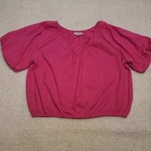 LOFT Size-XL Women's Bright Pink Blouse Excellent Condition